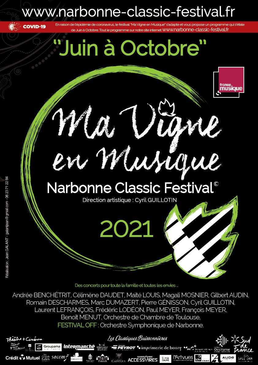 Affiche festival ma vigne en musique 2021